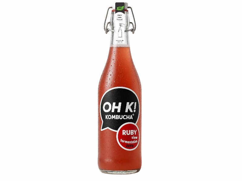 Kombucha Bio Oh K! Ruby (Morango) 750 ml