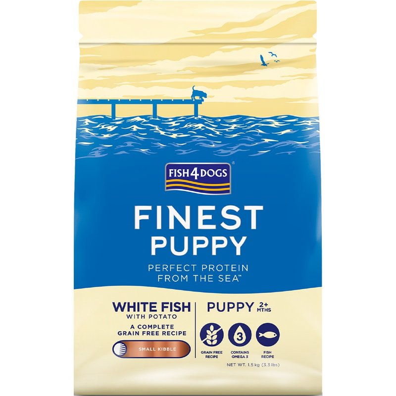 Ração Para Cão Puppy Finest Sabor Peixe Branco 1 kg