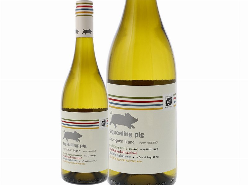 Vinho Branco Squealing Pig Sauvignon Blanc Nova Zelandia 0.75 l