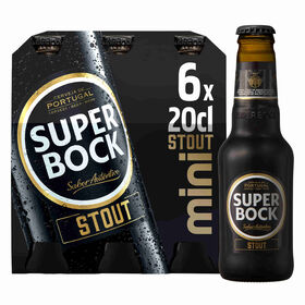 Cerveja Com Álcool Stout Super Bock Mini 6 X 20 cl