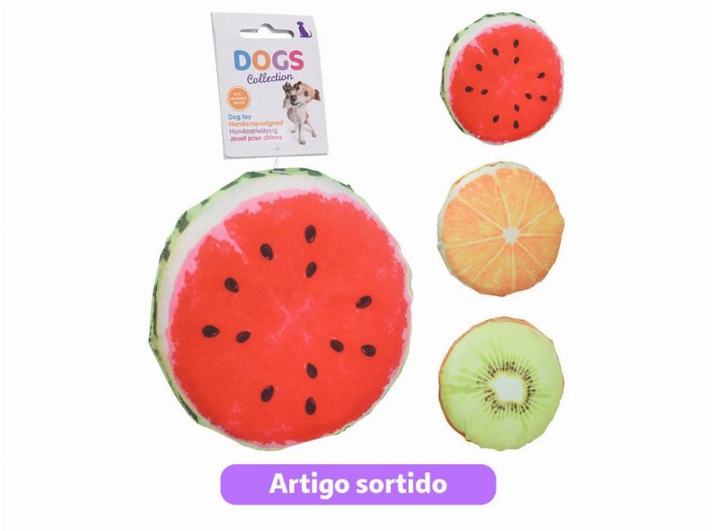 Brinquedo Cão Dogs Collection Frutas 15X15X3Cm Modelos Sortidos