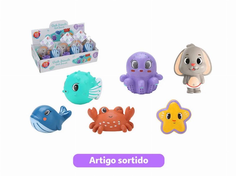 Set 3 Brinquedos One Two Fun Banho Modelos Sortidos
