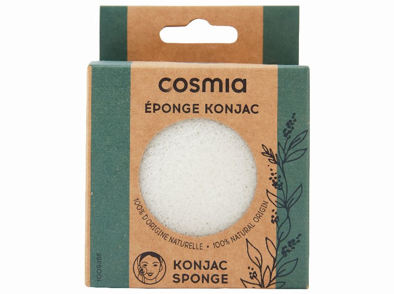 Esponja Konjac Cosmia 100% Origem Natural 1Un