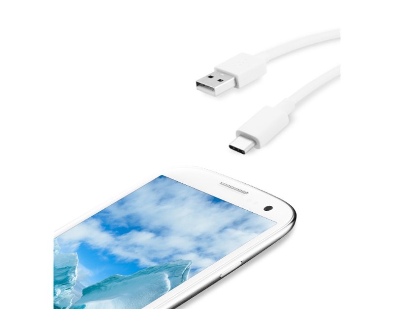 Cabo Usb-C Qilive 885801 3A 3M Branco