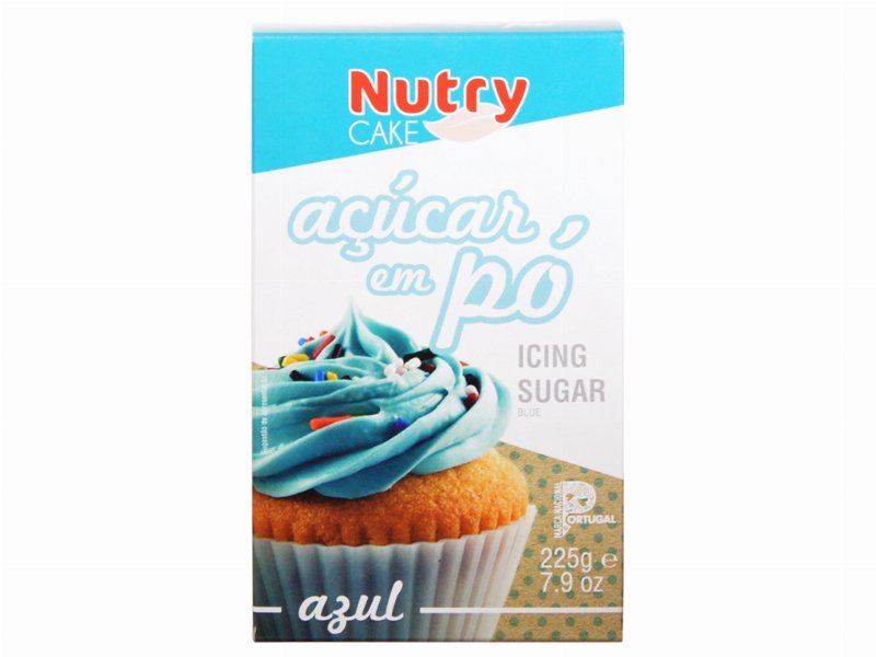 Açúcar Nutry Azul Em Pó 225 g