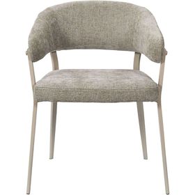 Conjunto De 2 Poltronas Estofadas Taupe Emília