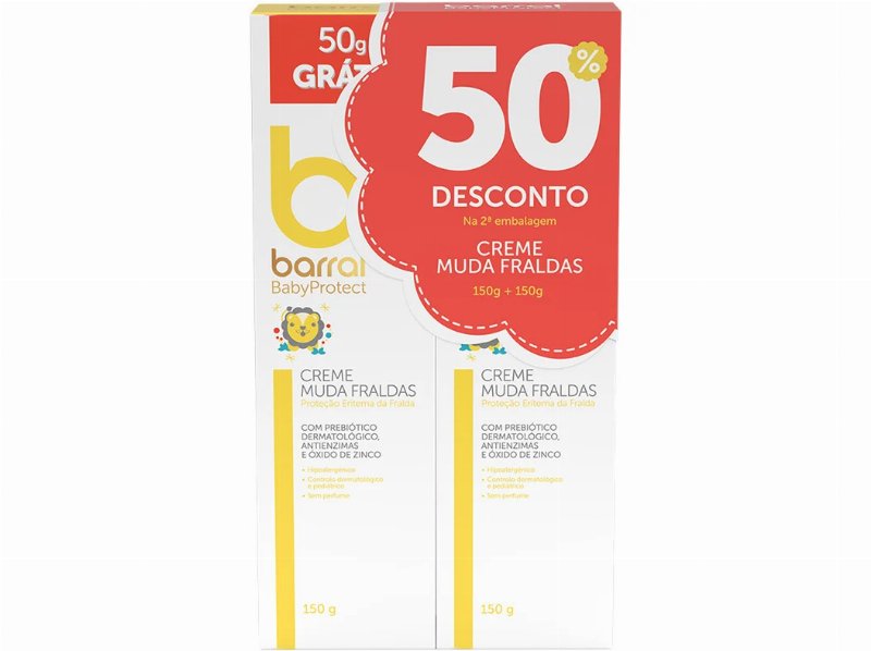 Creme Barral Muda Fraldas 2X150 g