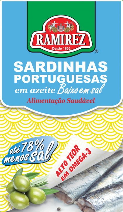 Sardinhas Em Azeite Baixo Teor De Sal Ramirez 0.088Kg