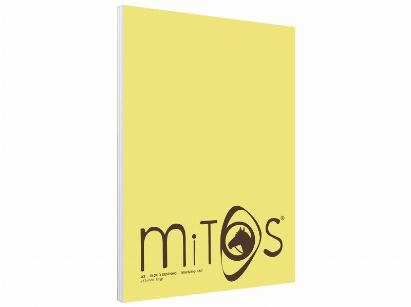 Bloco A3 Papel Desenho Mitos 25 Folhas 120 g