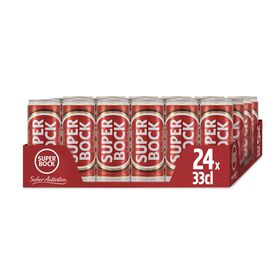 Cerveja Em Lata Com Álcool Super Bock 24 X 33 cl
