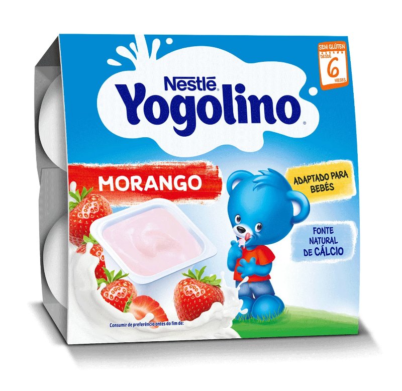 Sobremesa Láctea Nestlé Yogolino Morango 4X100 g