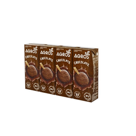Leite Achocolatado Agros 4 X 200 ml