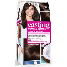 Coloração Tom Sobre Tom Castanho Escuro 300 l'oréal Paris Casting Creme Gloss 1 Un