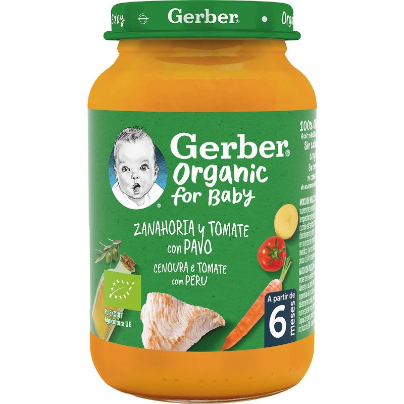 Refeição De Tomate, Cenoura E Peru Bio 190 g