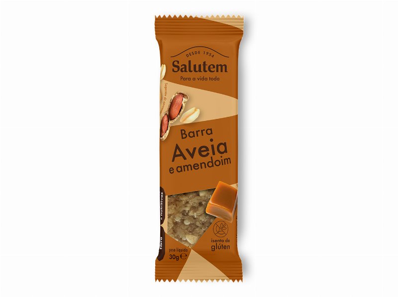 Barra Salutem Aveia Amendoim Caramelo 30 g