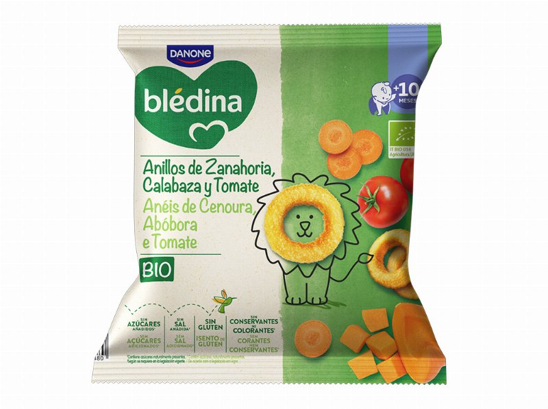 Snack Blédina Abóbora Tomate Cenoura Bio 20 g
