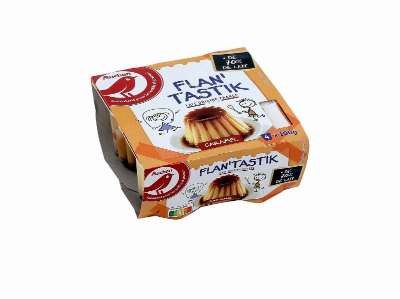 Pudim Auchan Flan Caramelo 4X100 g