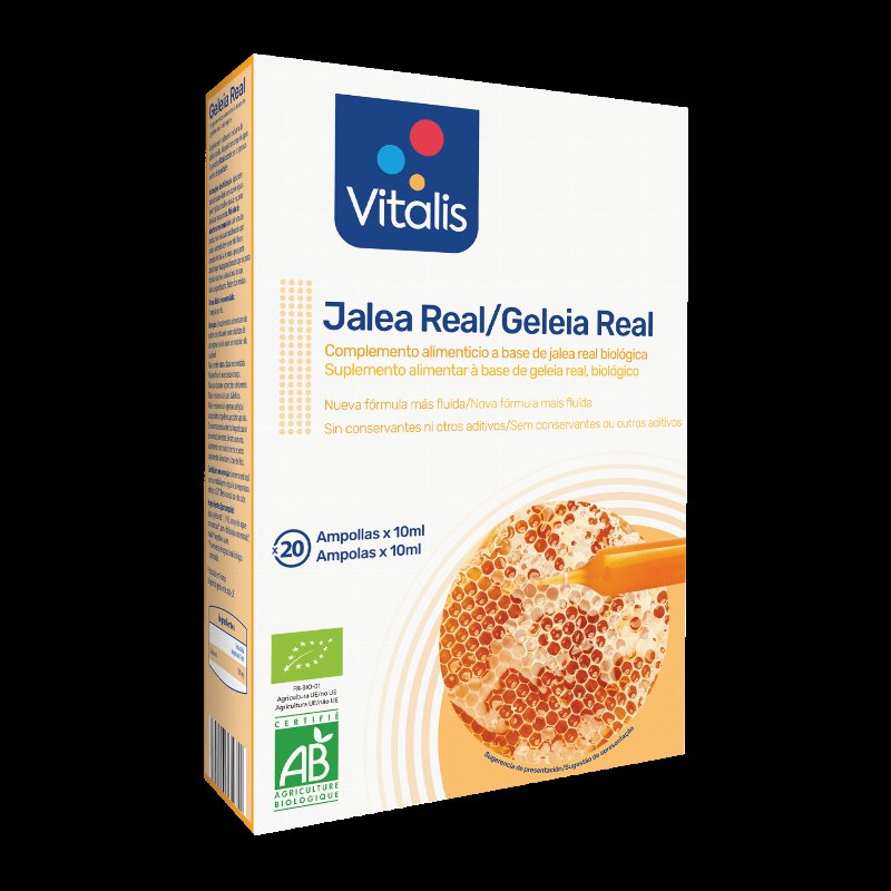 Ampolas De Geleia Real Biológica 20 X 10 ml