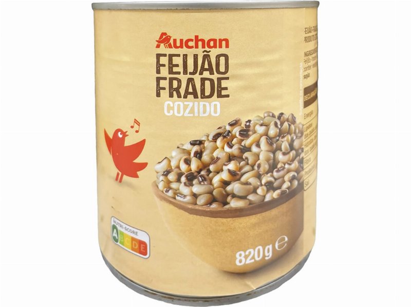 Feijão Frade Auchan Cozido 820(520)G