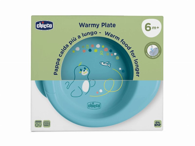 Prato Térmico Chicco 6M Azul