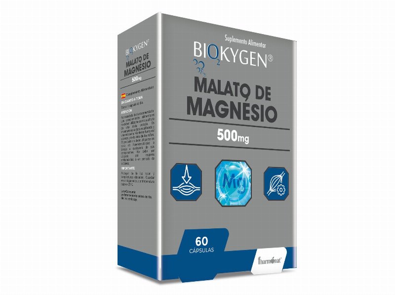 Suplemento Biokygen Malato Magnésio 500Mg 60Cáps