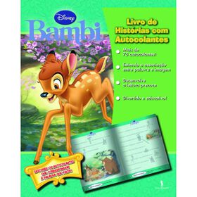 Livro De Histórias Com Autocolantes - Bambi