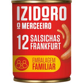 Salsichas Frankfurt Lata 12 Un Izidoro 410 gr (Peso Escorrido 240 gr)