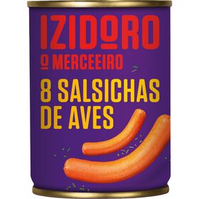 Salsichas De Aves Frankfurt Lata 8 Un Izidoro 350 gr (Peso Escorrido 200 gr)