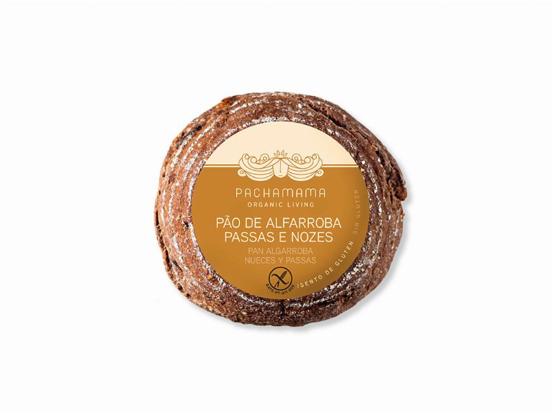 Pão Sem Glutén Pachamama Alfarroba Passas E Nozes 300 g