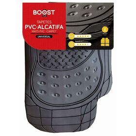 Tapetes Auto Universal Recortável Pvc Boost 4 Un