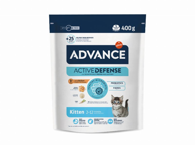 Ração Para Gato Advance Kitten Com Frango E Arroz 400 g