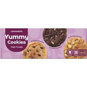 Bolachas Americanas Yummy Cookies Continente 6 Un