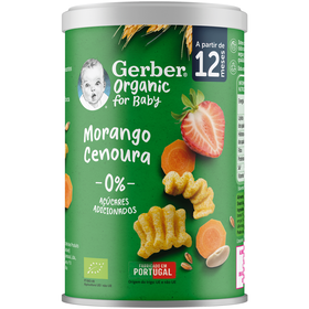 Snack Para Bebé Morango E Cenoura +12M Gerber 35 gr
