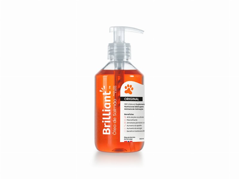 Óleo De Salmão Brilliant Cão/Gato 300 ml