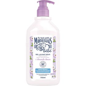 Gel De Banho Bebé Corpo E Cabelo Amêndoa Doce Le Petit Marseillais 700 ml