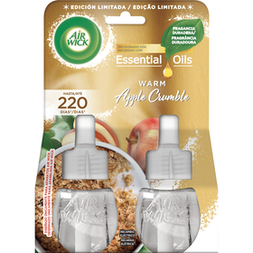 Recarga Ambientador Elétrico Duo Apple Crumble Air Wick 2 Un