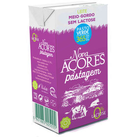 Leite Meio Gordo Sem Lactose Nova Açores 200 ml