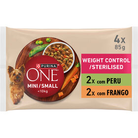 Comida Húmida Para Cão Adulto Mini Controlo De Peso Purina One Mini 4 X 85 g