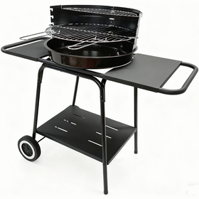 Barbecue Carvão 2 Grelhas 95X48X83Cm Preto Miramar Bbq Collection