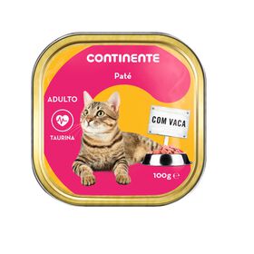 Comida Húmida Para Gato Adulto Patê Vaca Terrina Continente 100 g