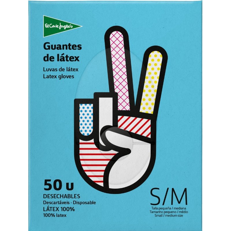 Luvas De Látex Alta Adaptabilidade Pequenas Médias 50 unidades