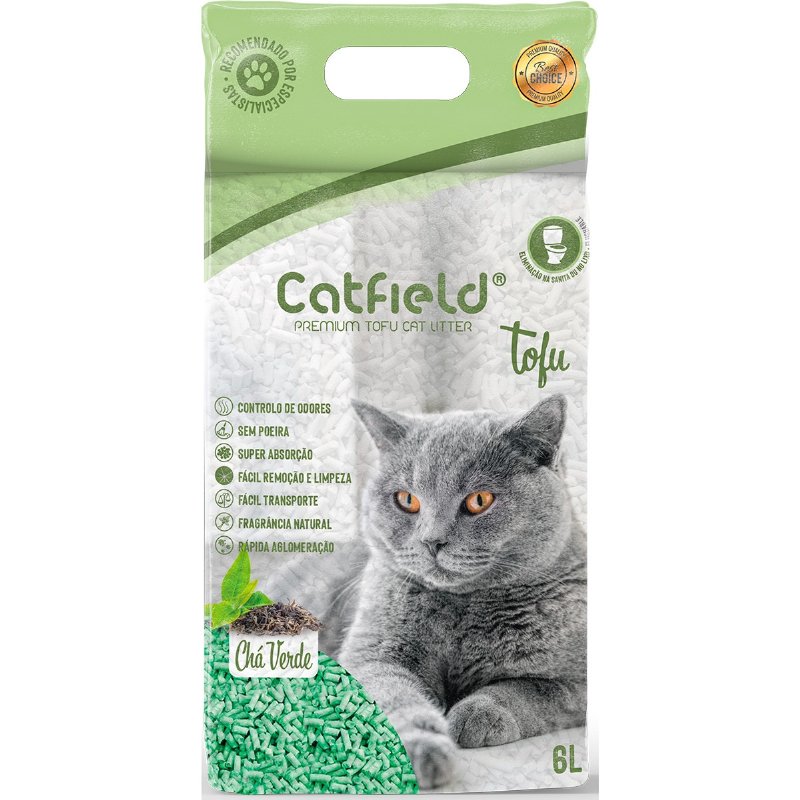 Areia Para Gato Tofu Green Tea 6 l