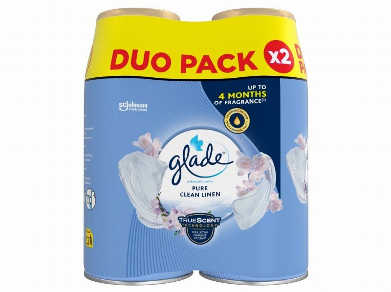 Ambientador Glade Automático Recarga Clean Linen 2X269 ml