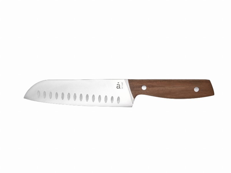 Faca Santoku Actuel Cabo Madeira 17Cm