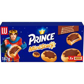 Bolachas Mini Estrelas Chocolate De Leite Prince 187 gr (5 Un)
