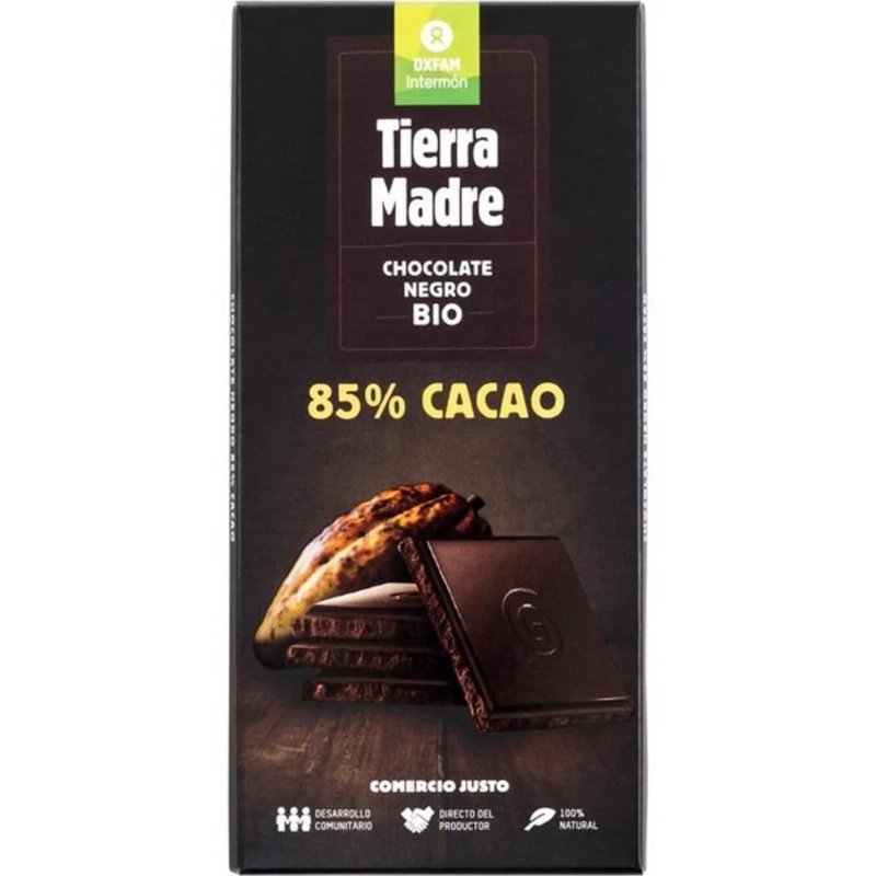 Chocolate Negro 85% Cacau Bio Tierra Madre 100 g