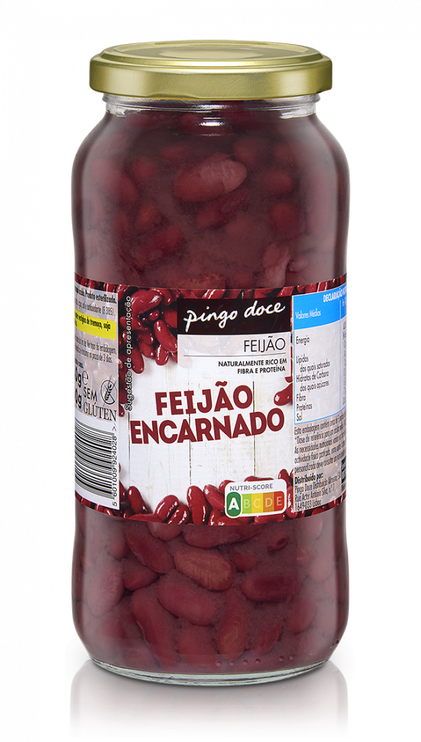 Feijão Encarnado Cozido Em Frasco Pingo Doce 0.4Kg