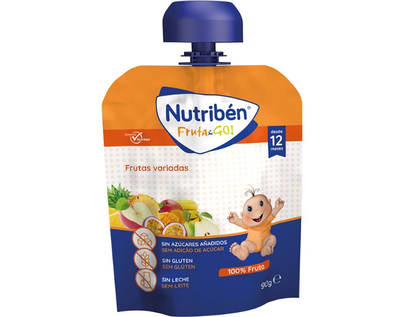 Saquetas Fruta&Go Nutriben Frutas Variadas 90 g