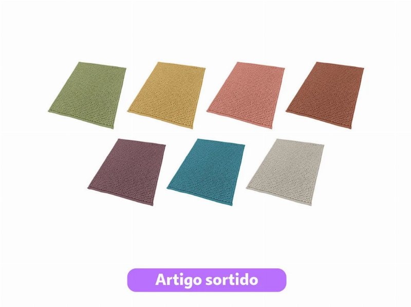 Tapete Casa Banho Actuel Rec 900 g 50X80Cm Cores Sortidas