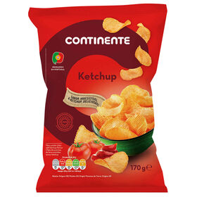 Batata Frita Ondulada Sabor Ketchup Continente 170 gr